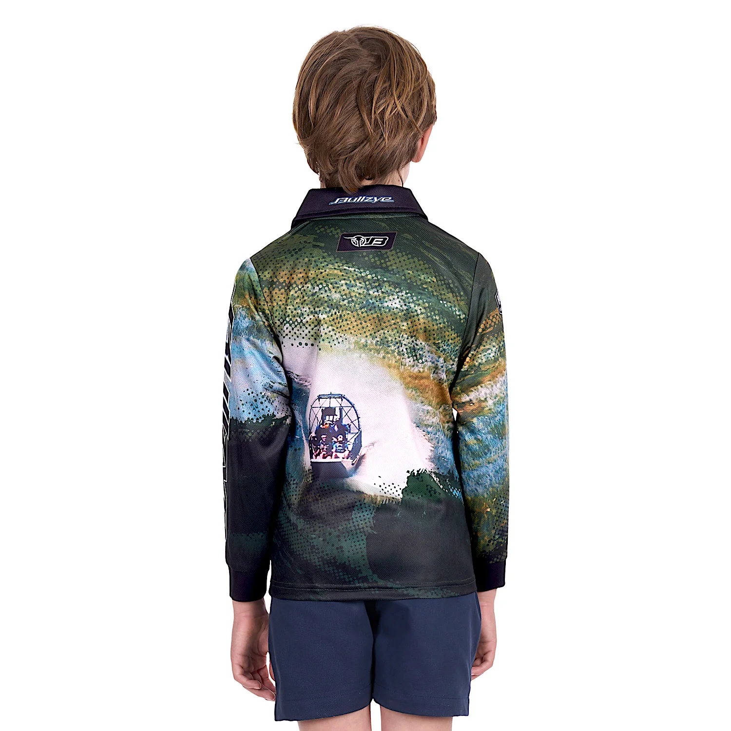 Bullzye Boy's Rowdy Long Sleeve Fishing Shirt - Multi - Image 4