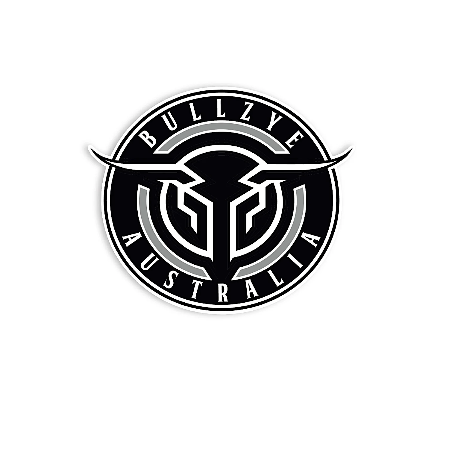Bullzye Bullring Sticker Size A - Black