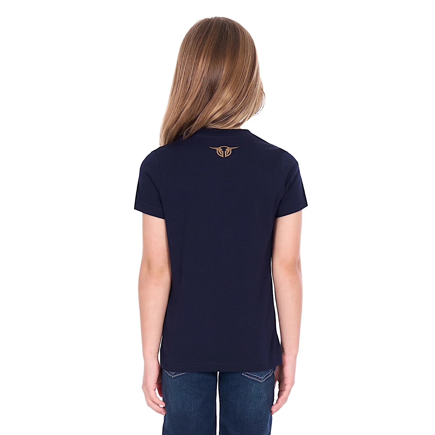 Bullzye Girl's Bindi T Shirt - Navy - Image 4