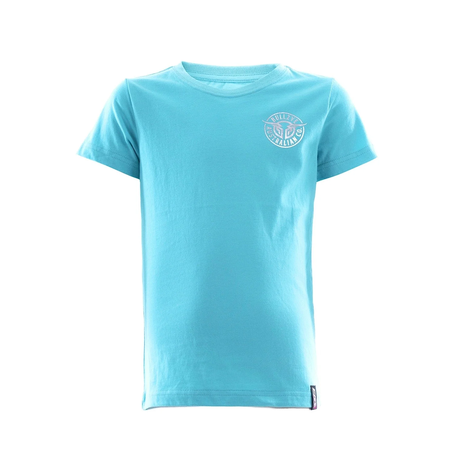 Bullzye Girl's Bullring Short Sleeve Tee - Aqua - Image 2