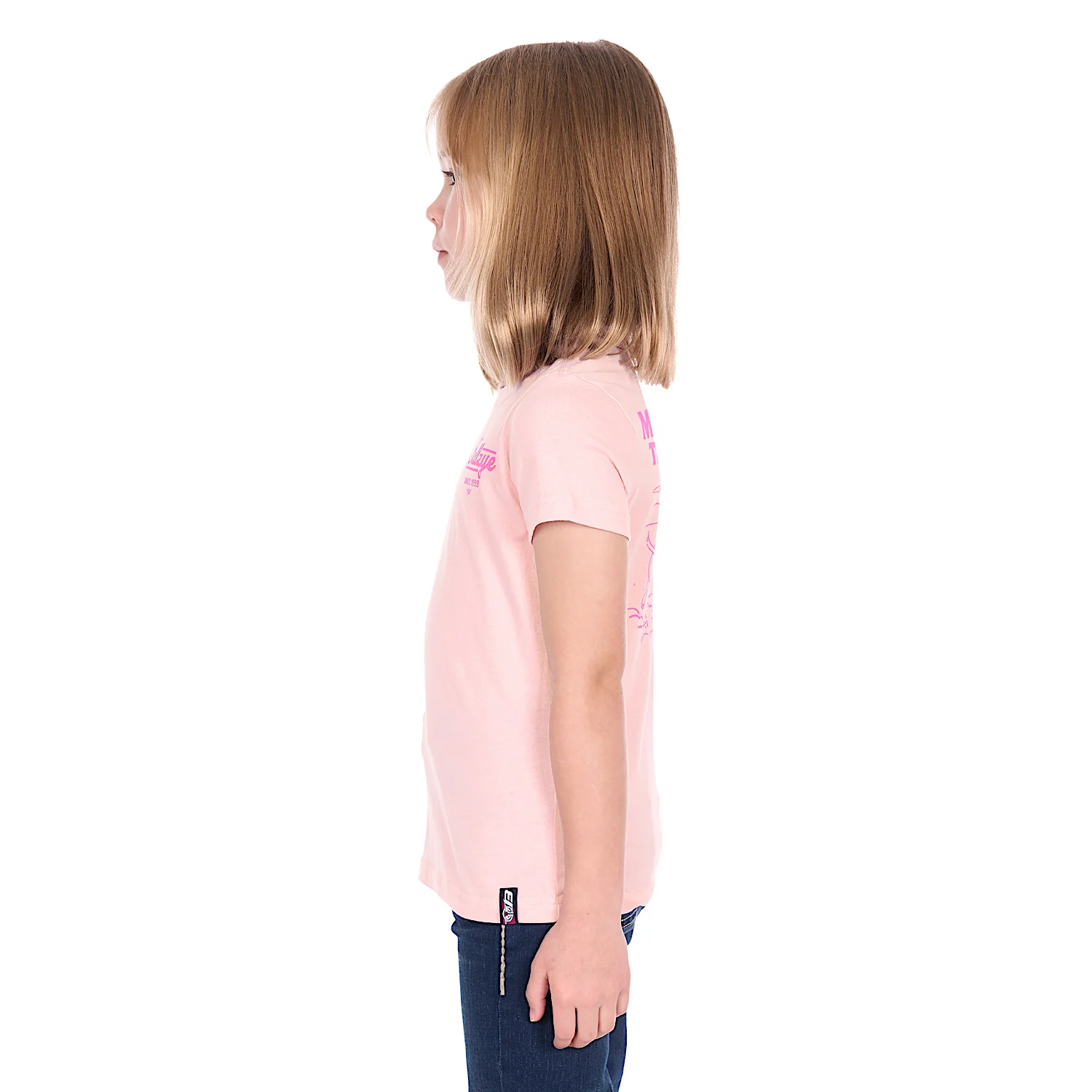 Bullzye Girl's Muster T Shirt - Blush - Image 3