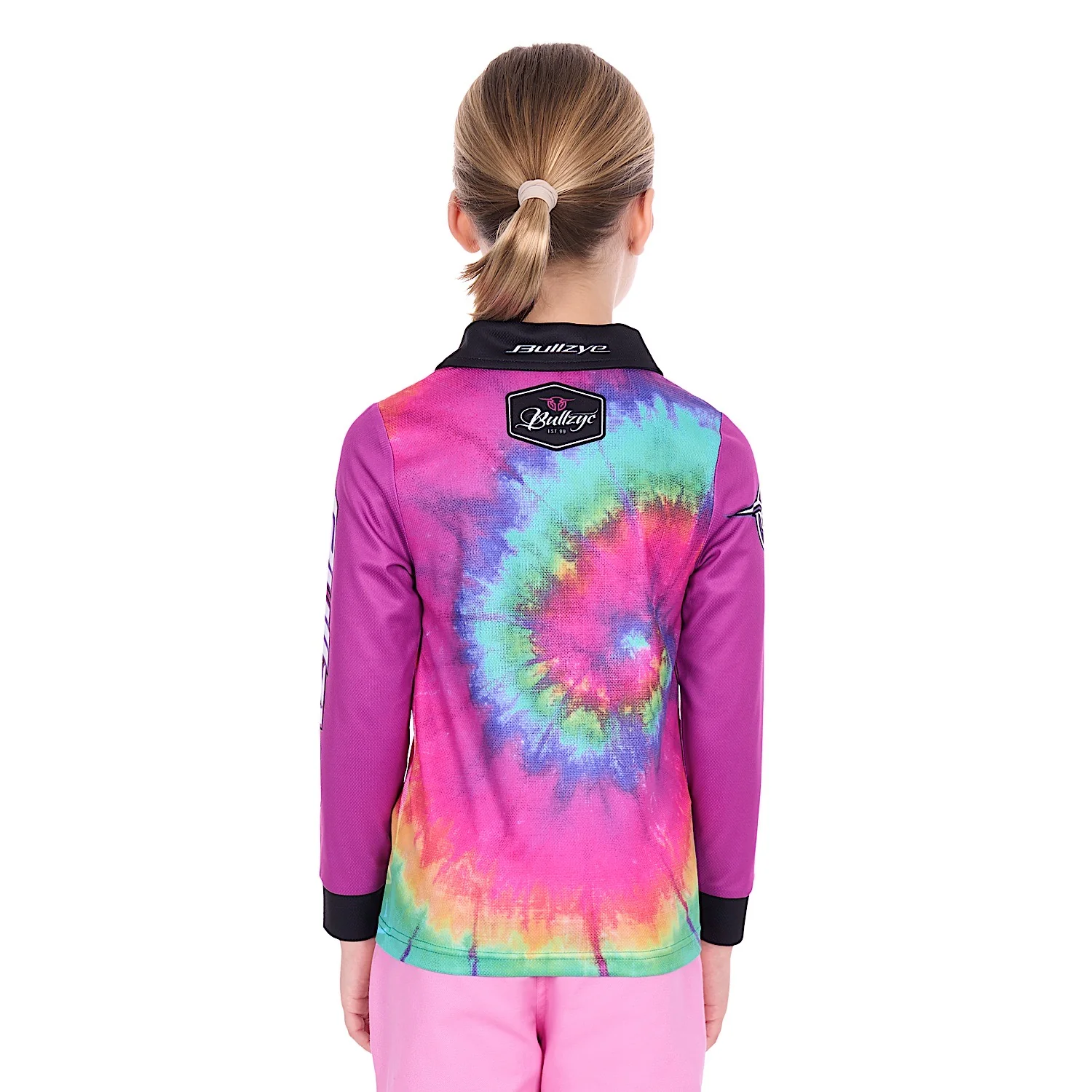 Bullzye Girl's Narrative Long Sleeve Fishing Shirt - Multi - Image 3