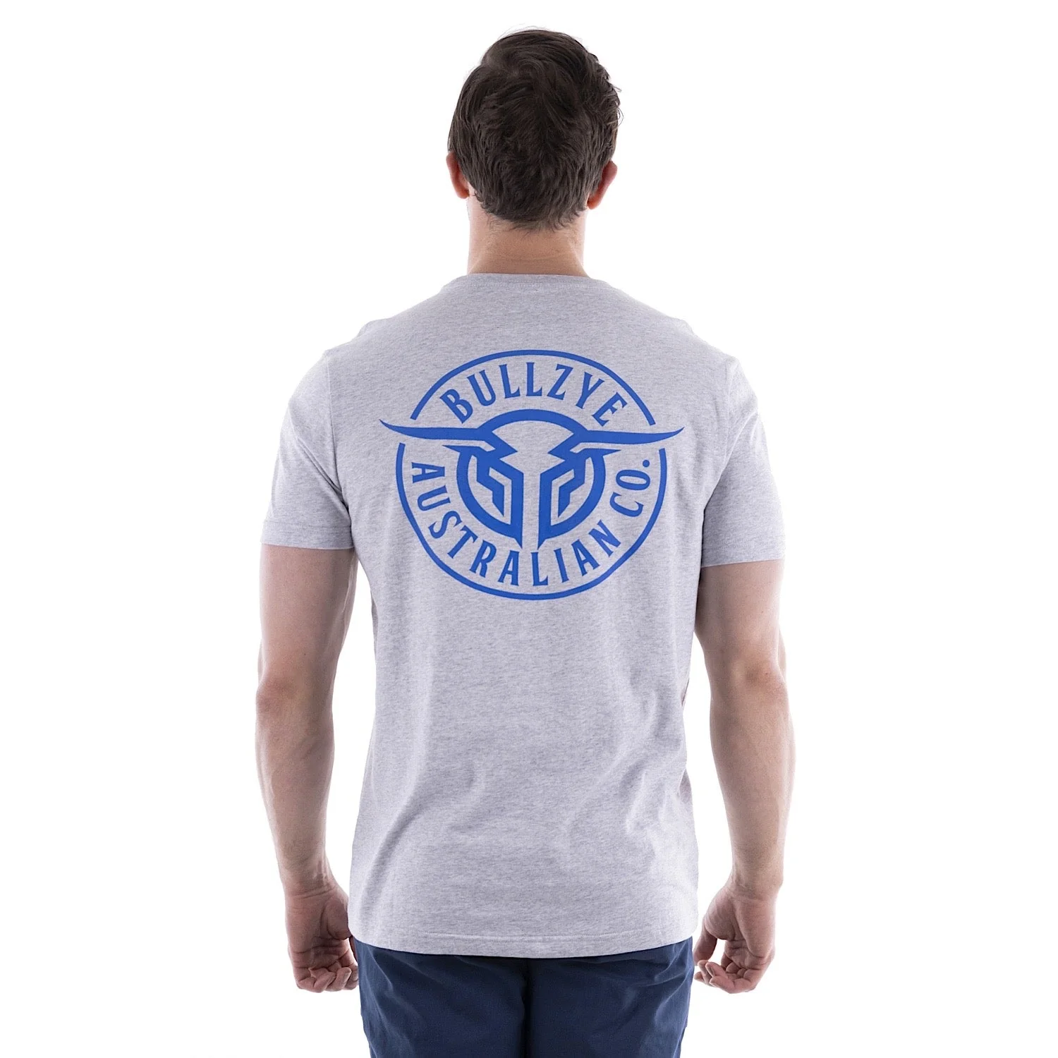 Bullzye Men's Bullring Tee - Grey Marle - Image 2