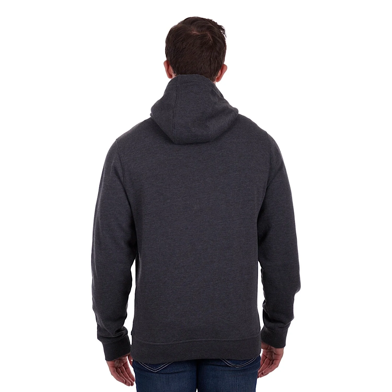 Bullzye Mens Lawson Pullover Hoodie Charcoal Marle - Image 3