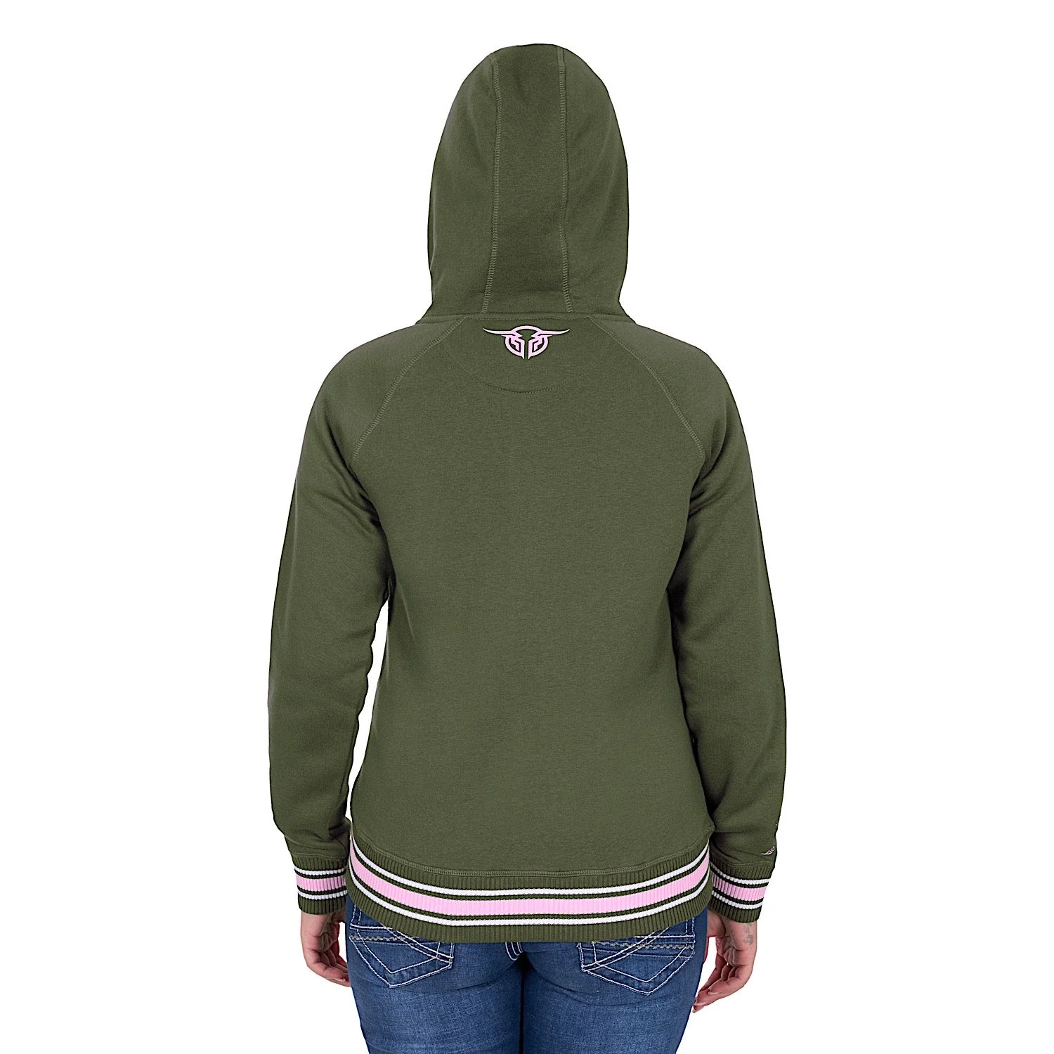 Bullzye Women's Brooks Zip Up Hoodie - Green - Image 3