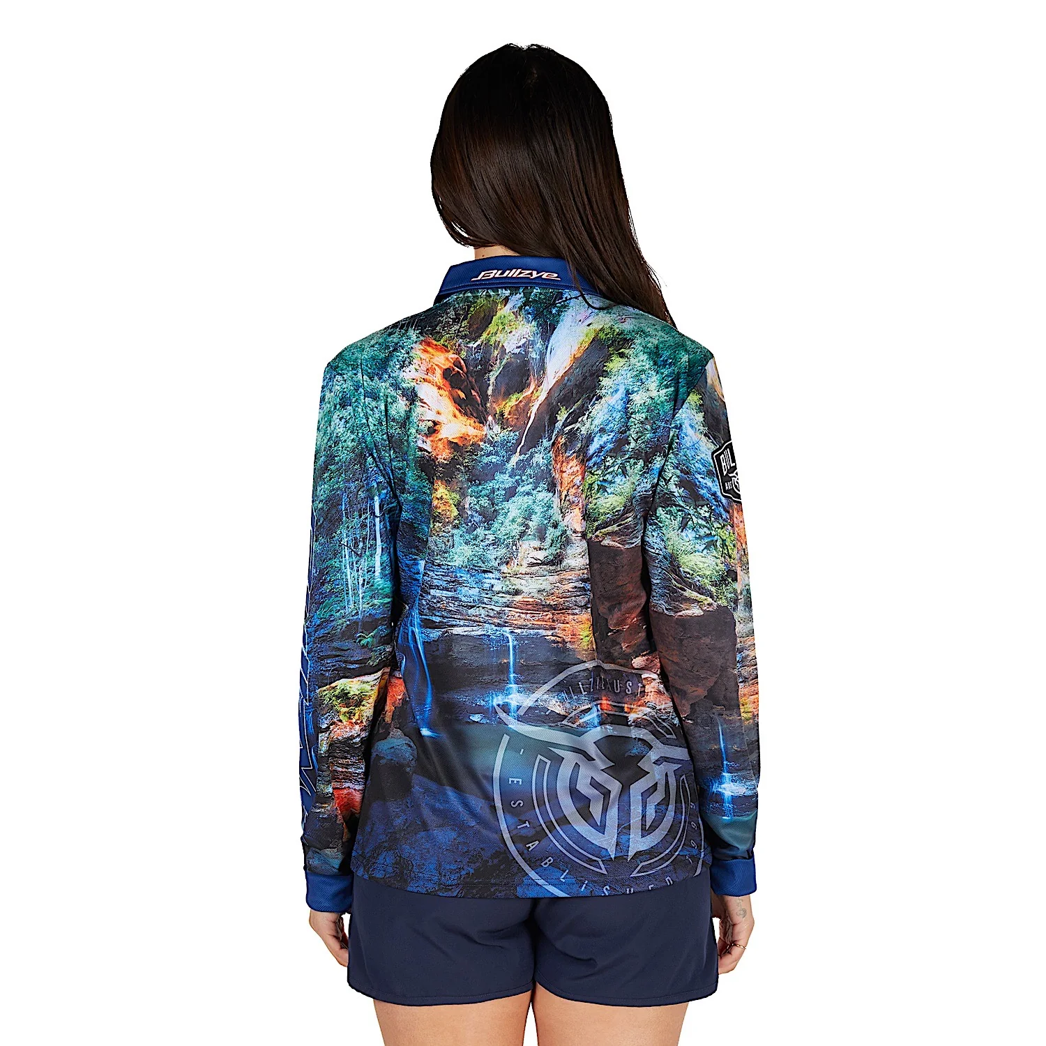 Bullzye Women's Waterfall Long Sleeve Fishing Shirt - Multi - Image 5