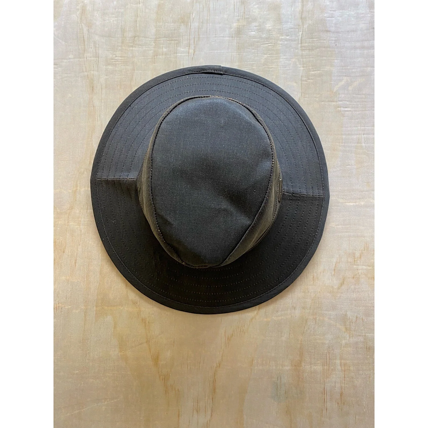Burke & Wills Austin Faux Oilskin Hat - Rustic Brown - Image 3