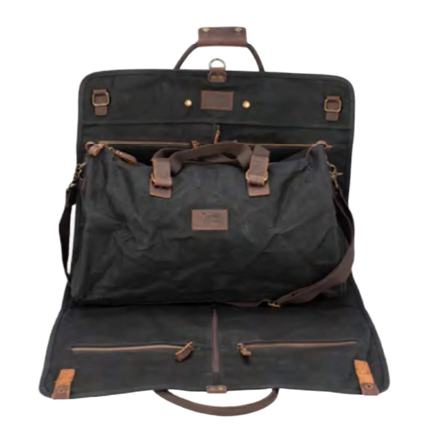 Burke & Wills Foley Duffle Suit Bag - Black - Image 2