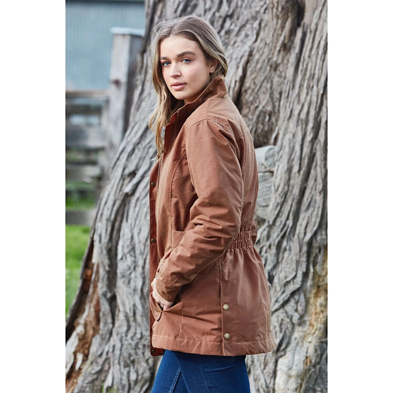Burke & Wills Women's Darling Jacket - Dark Camel - Image 2