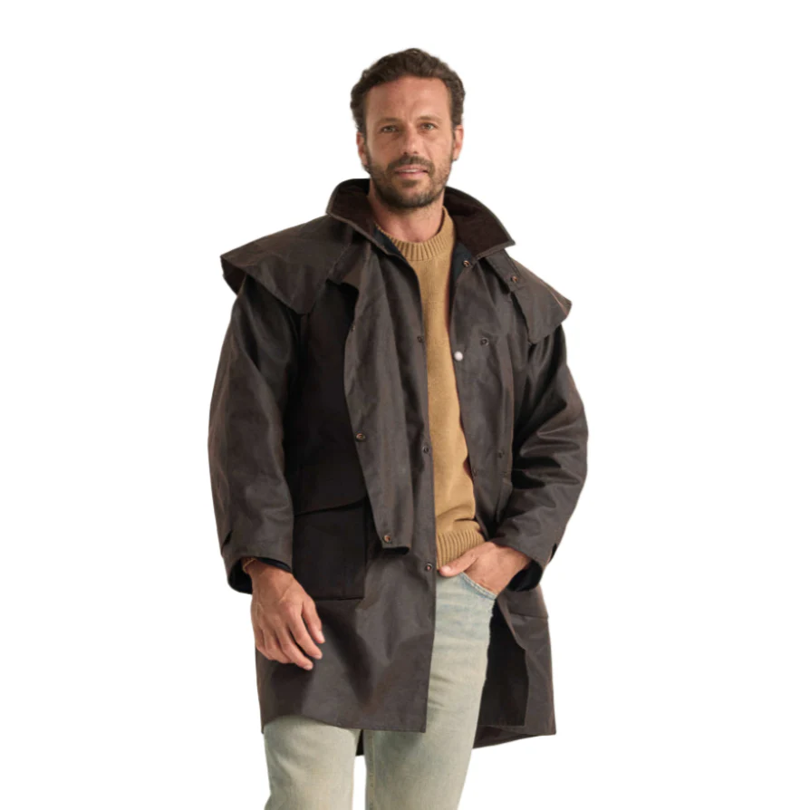 Driza-Bone Heritage Ranger Oilskin Coat - Brown