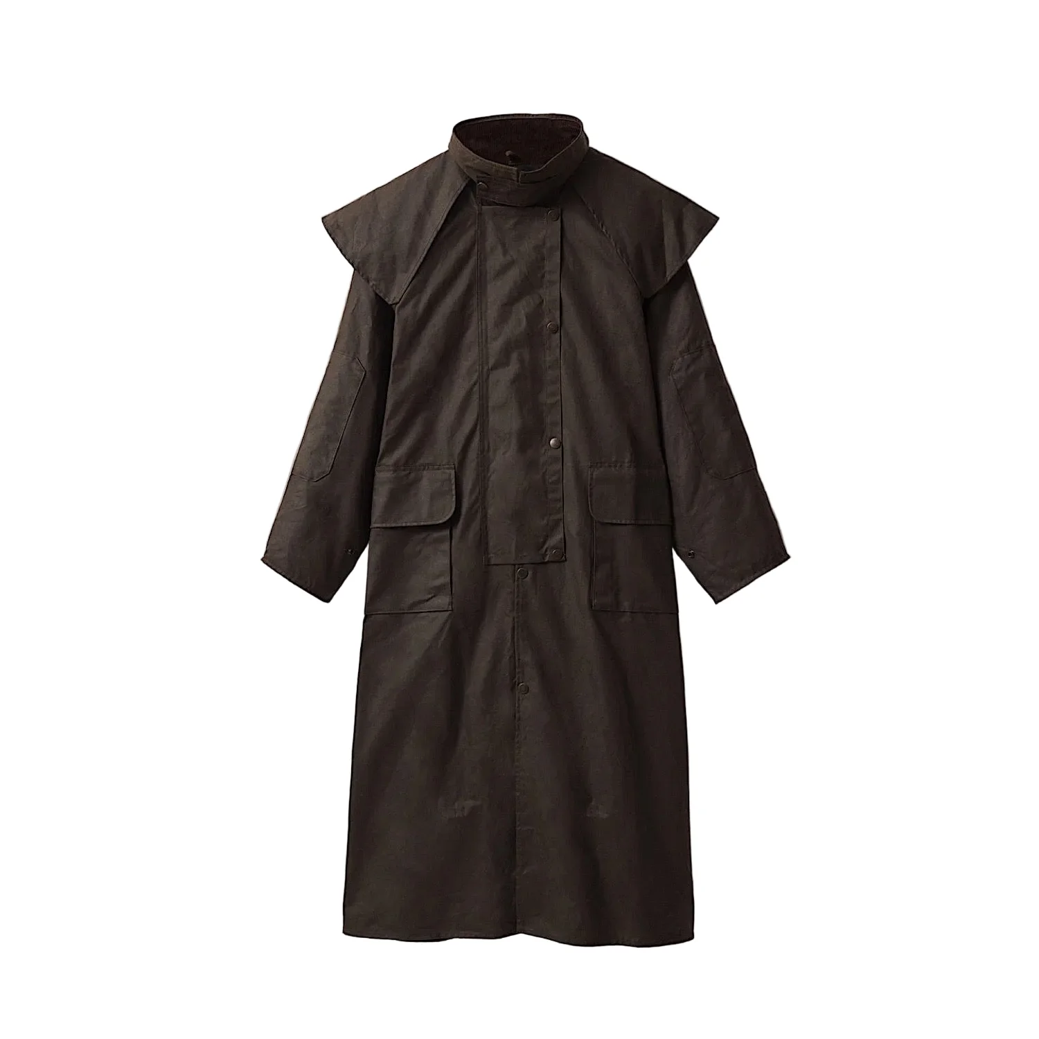 Driza-Bone Heritage Rider Oilskin Coat - Brown - Image 3
