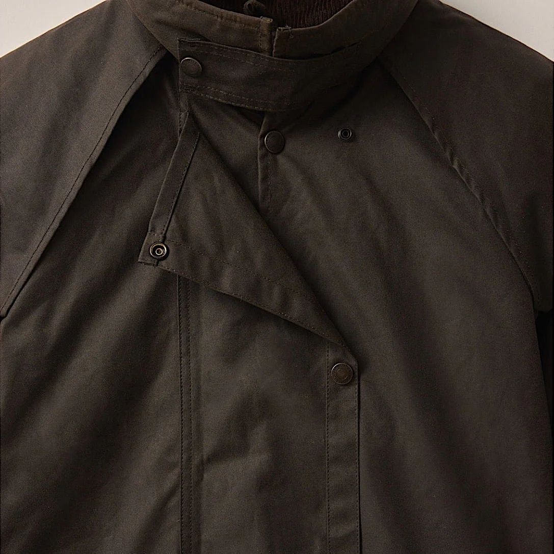Driza-Bone Heritage Rider Oilskin Coat - Brown - Image 8