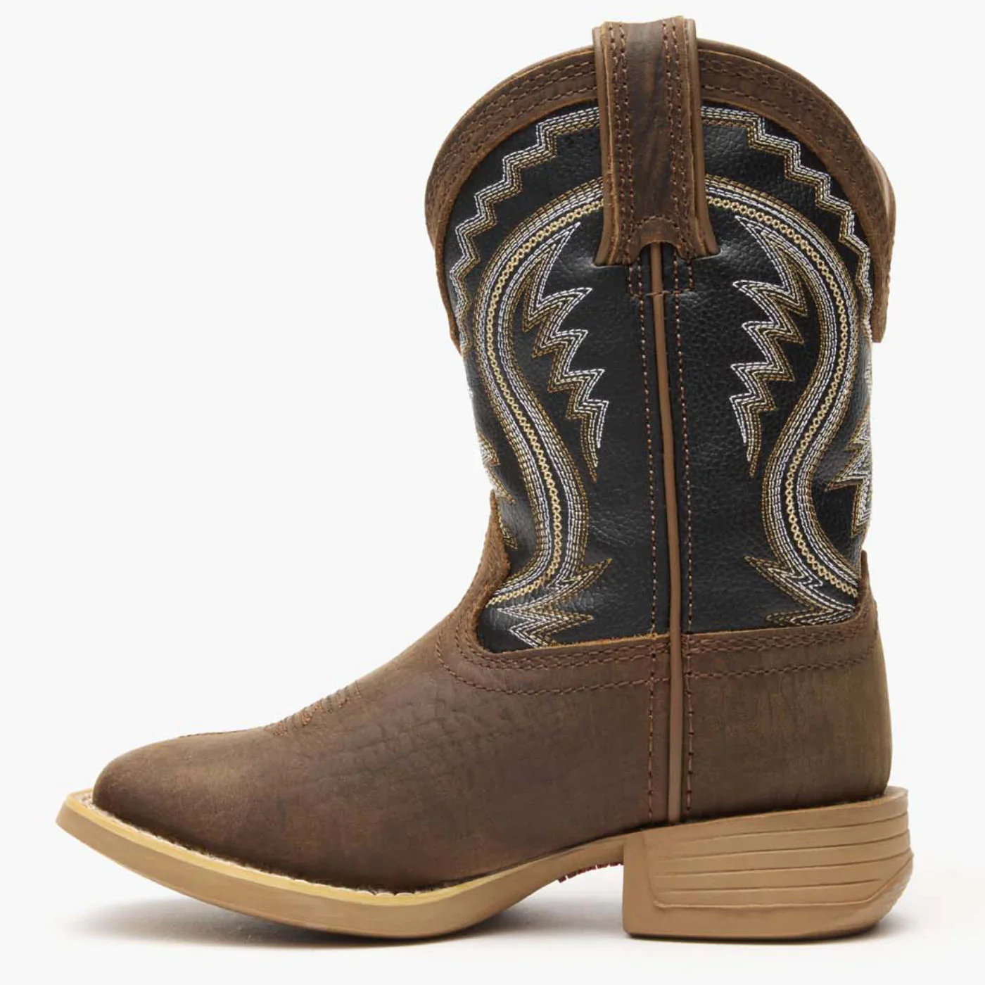 Durango Big Kid's Lil Rebel Pro Western Boot - Acorn / Black Onyx - Image 3