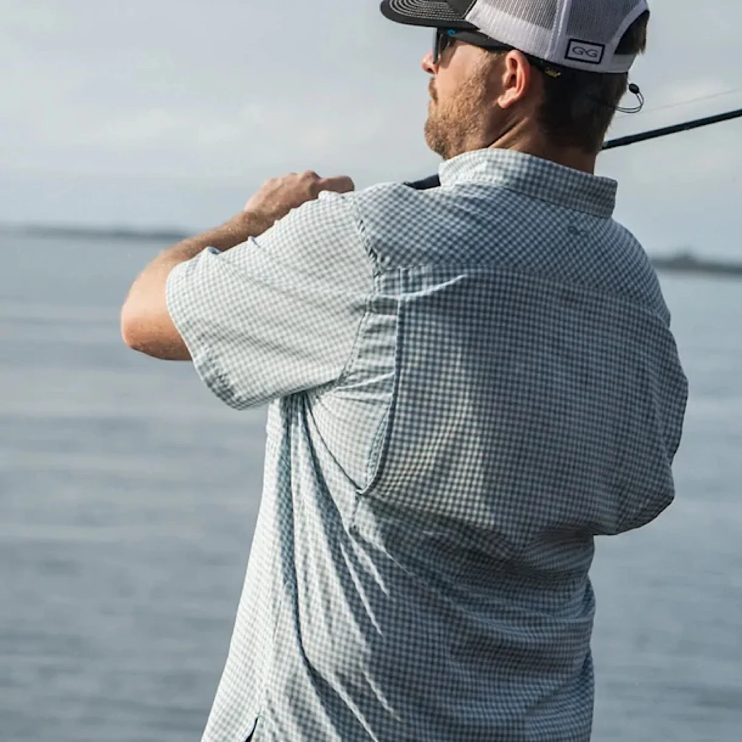 GameGuard Men's Shirt Short Sleeve Button Down - Oceanic TekCheck - Image 3