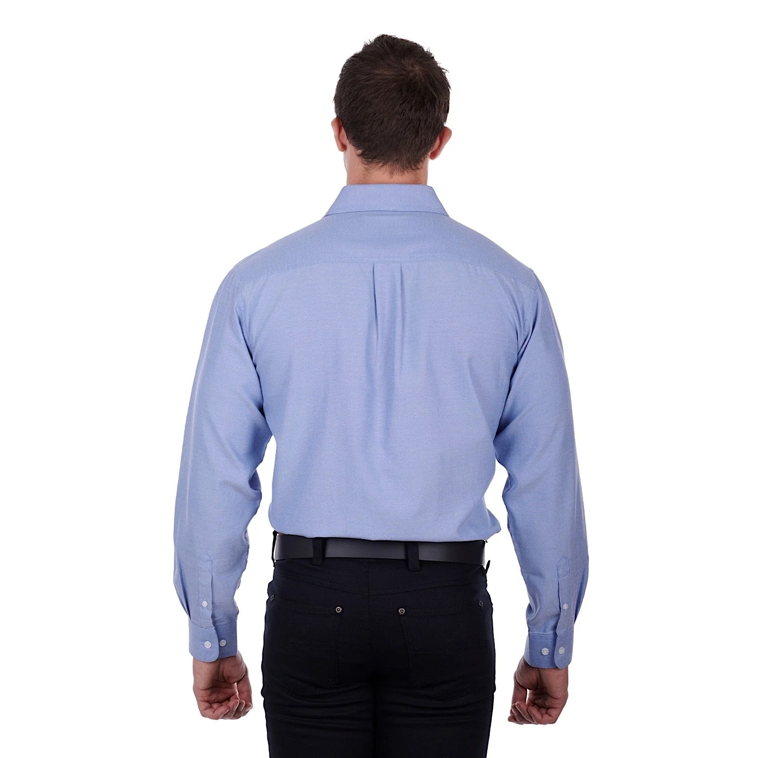 Hard Slog Mens Jackson Half Placket Shirt Blue - Image 4