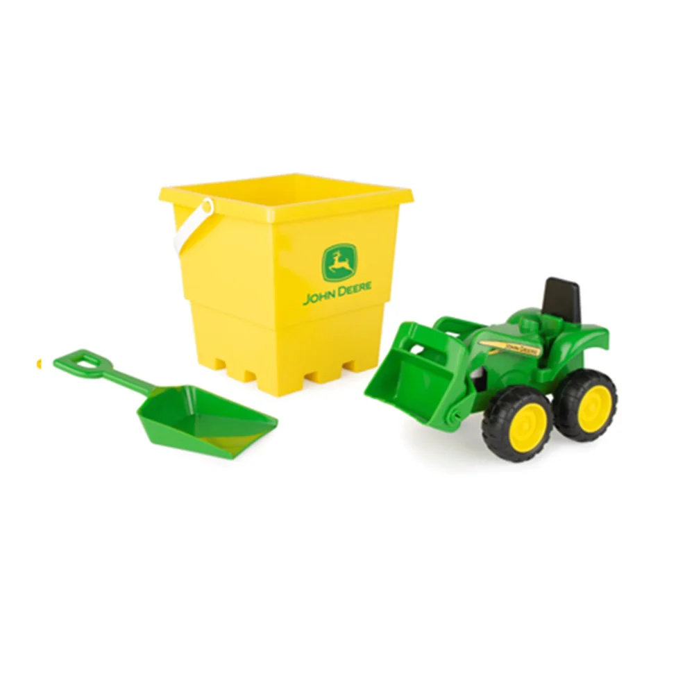John Deere Kid's Sand Pit Bucket Set: Tractor, Bucket & Shovel