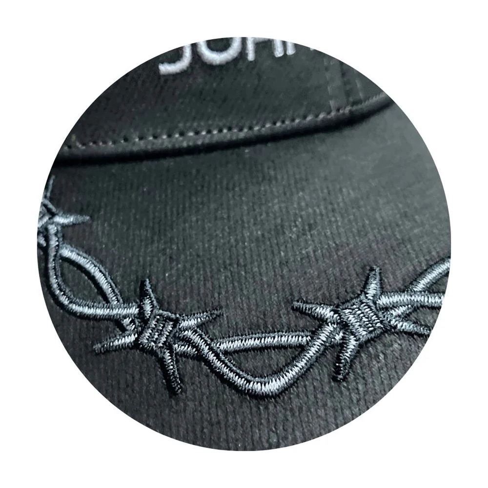 John Deere Oilskin Trucker Mesh Cap - Black / Silver - Image 2