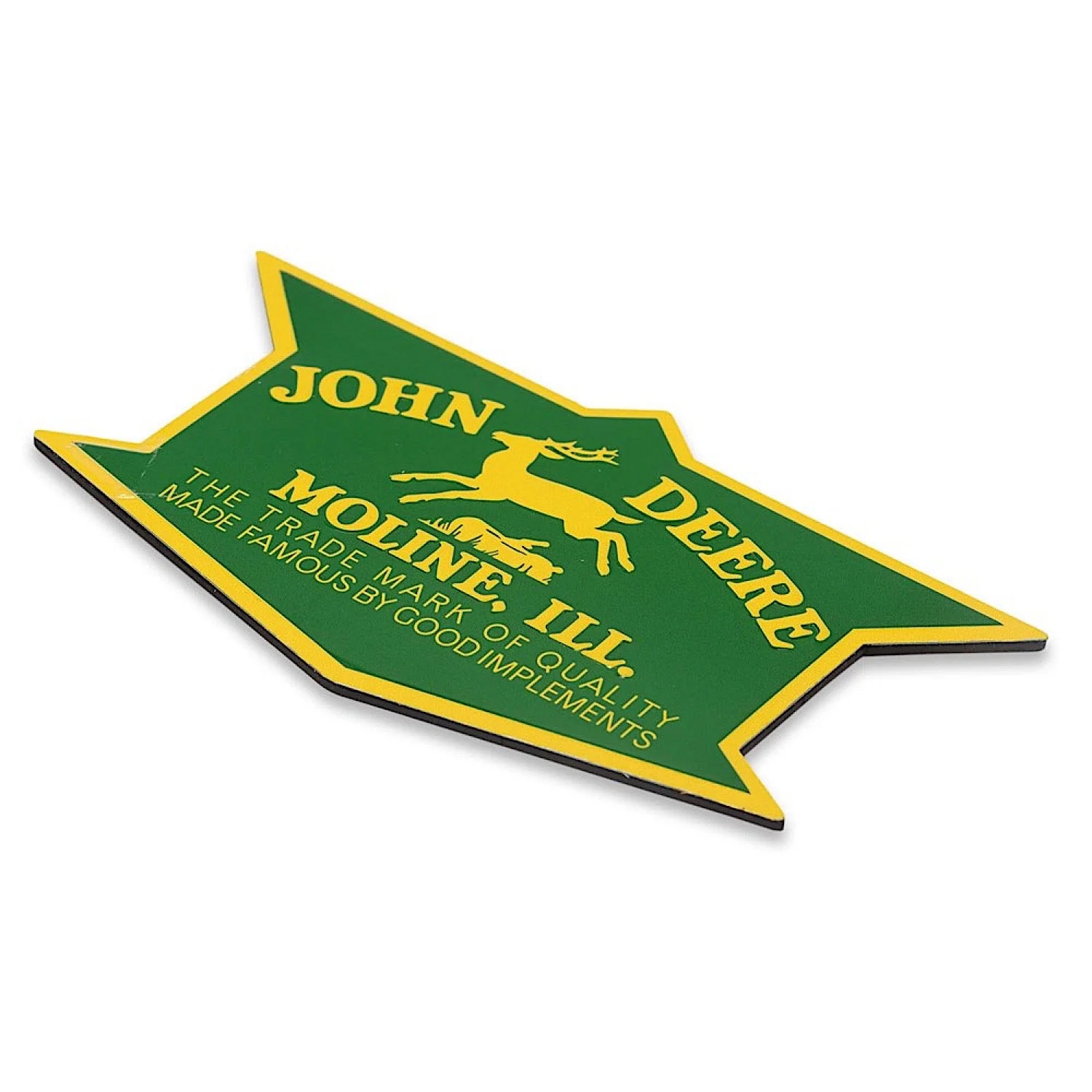 John Deere Vintage Badge Embossed Metal Magnet - Large - Image 3