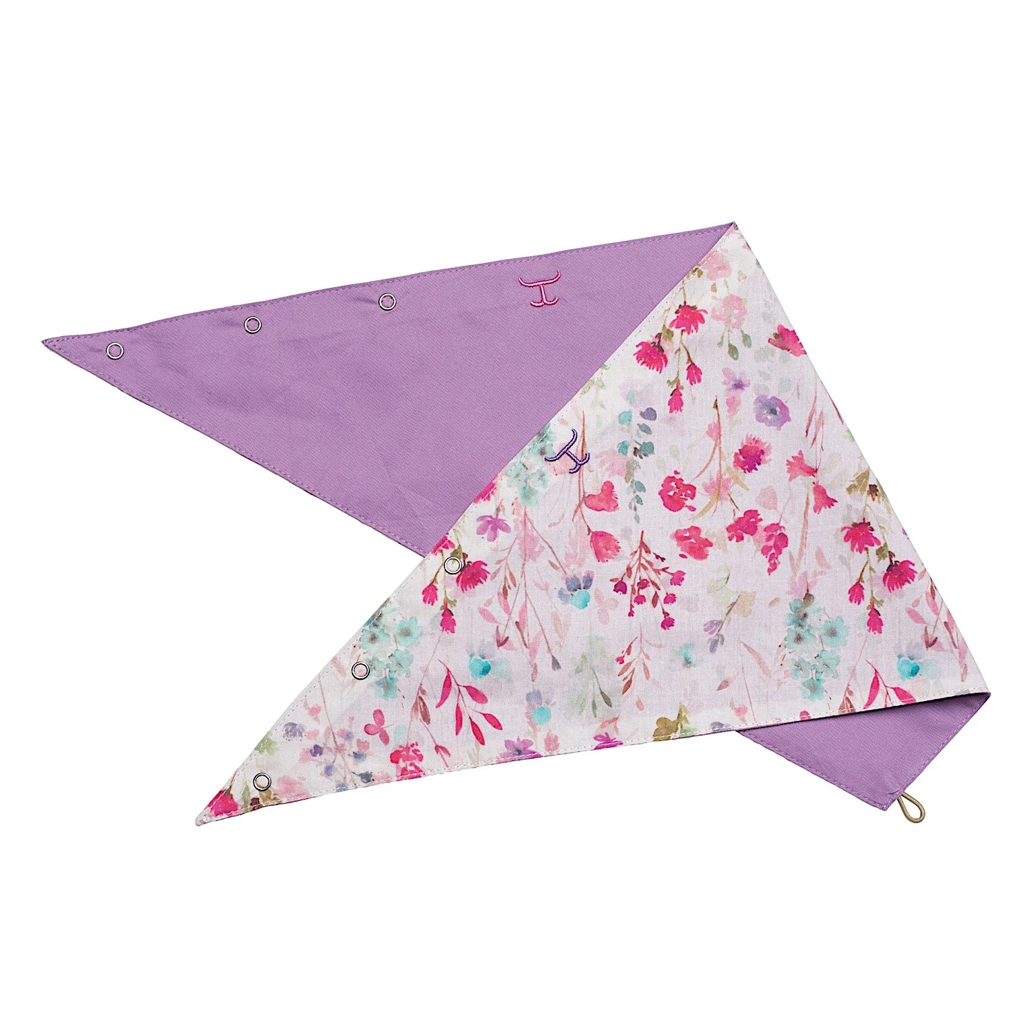 Just Country Carlee Double Sided Scarf - Orchid/White Wildflowers - Image 3