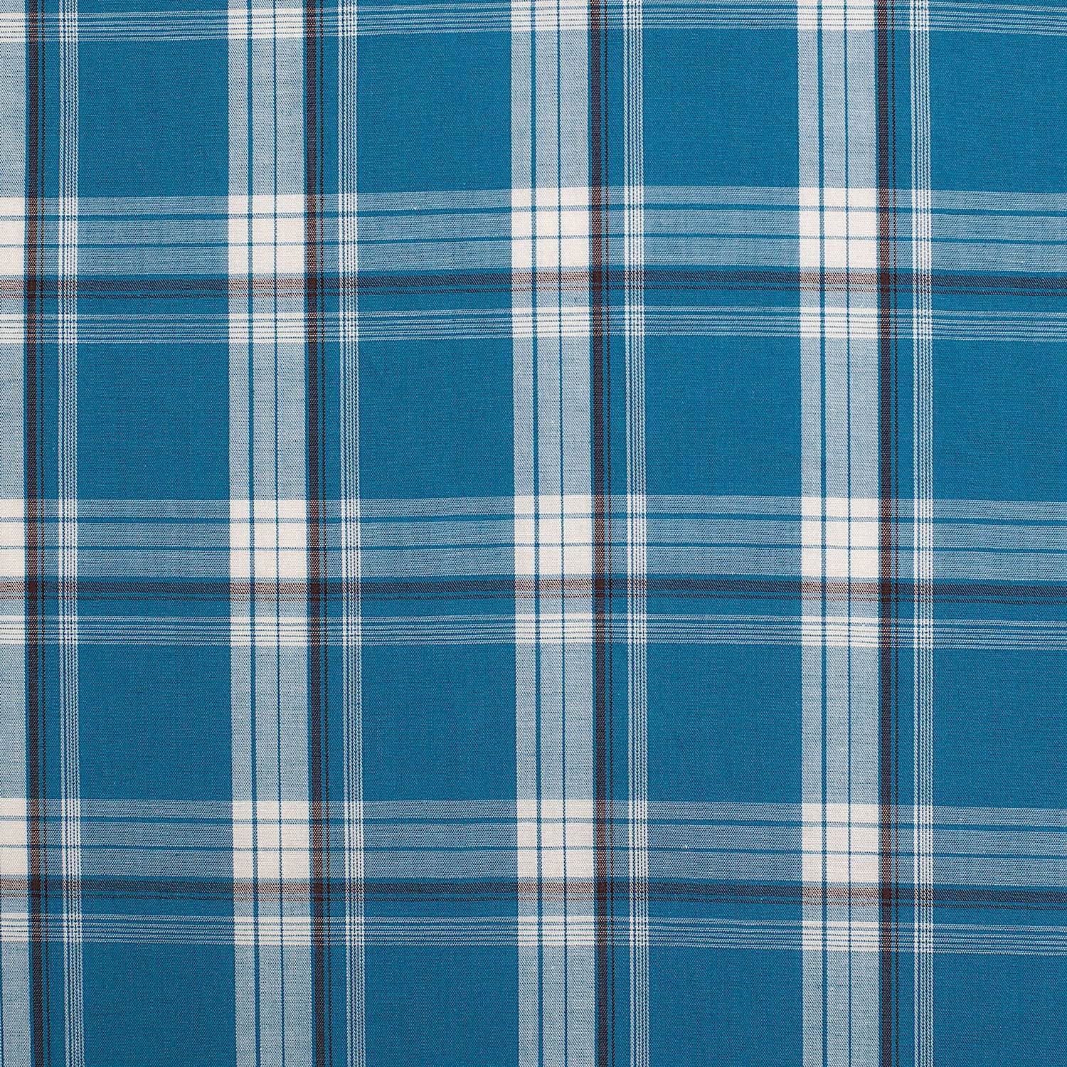 Just Country Men's Austin Full Button Workshirt - Plaid Petrol - Image 3