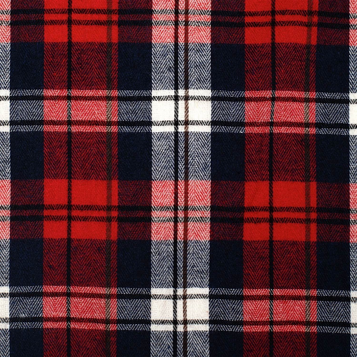 Just Country Men's Cameron Work Shirt Flannel - Plaid Red/Navy - Image 3