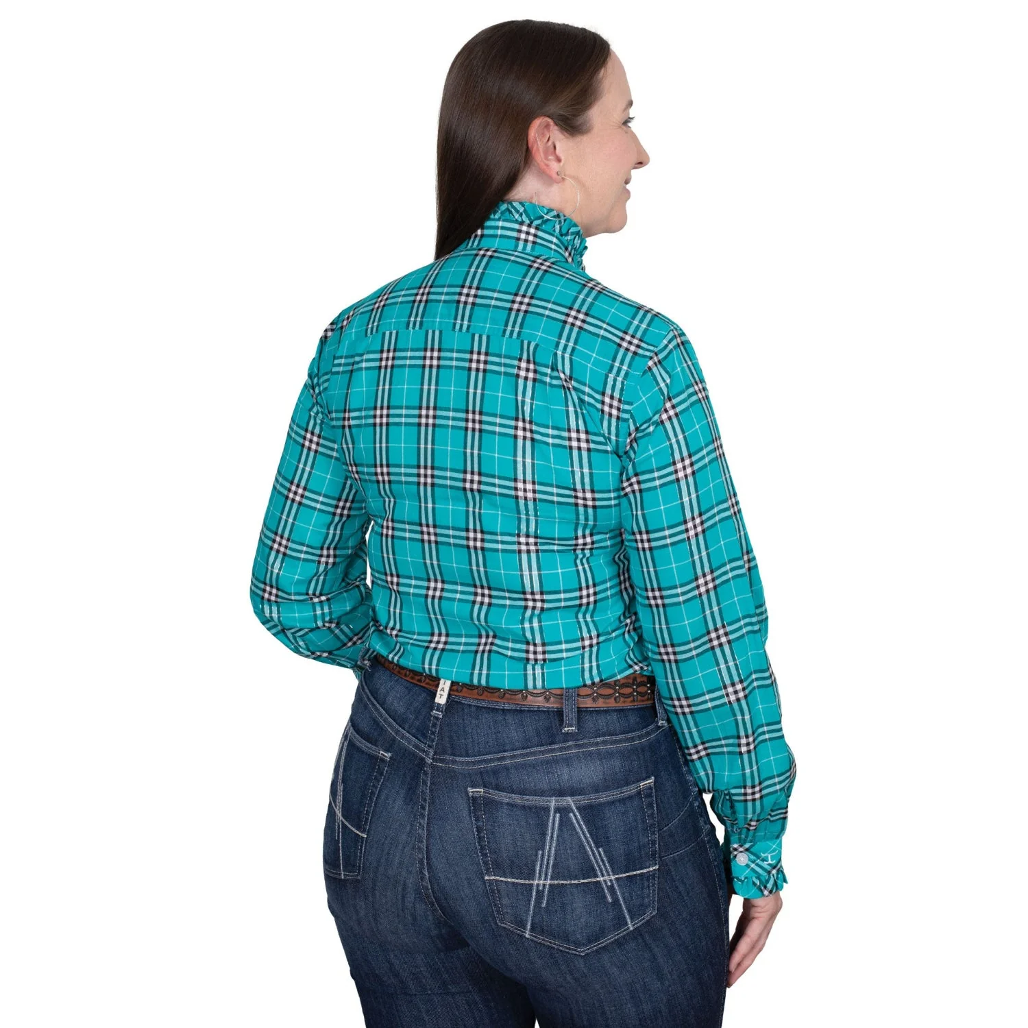 Just Country Women's Abbey Frills Full Button Work Shirt - Image 2