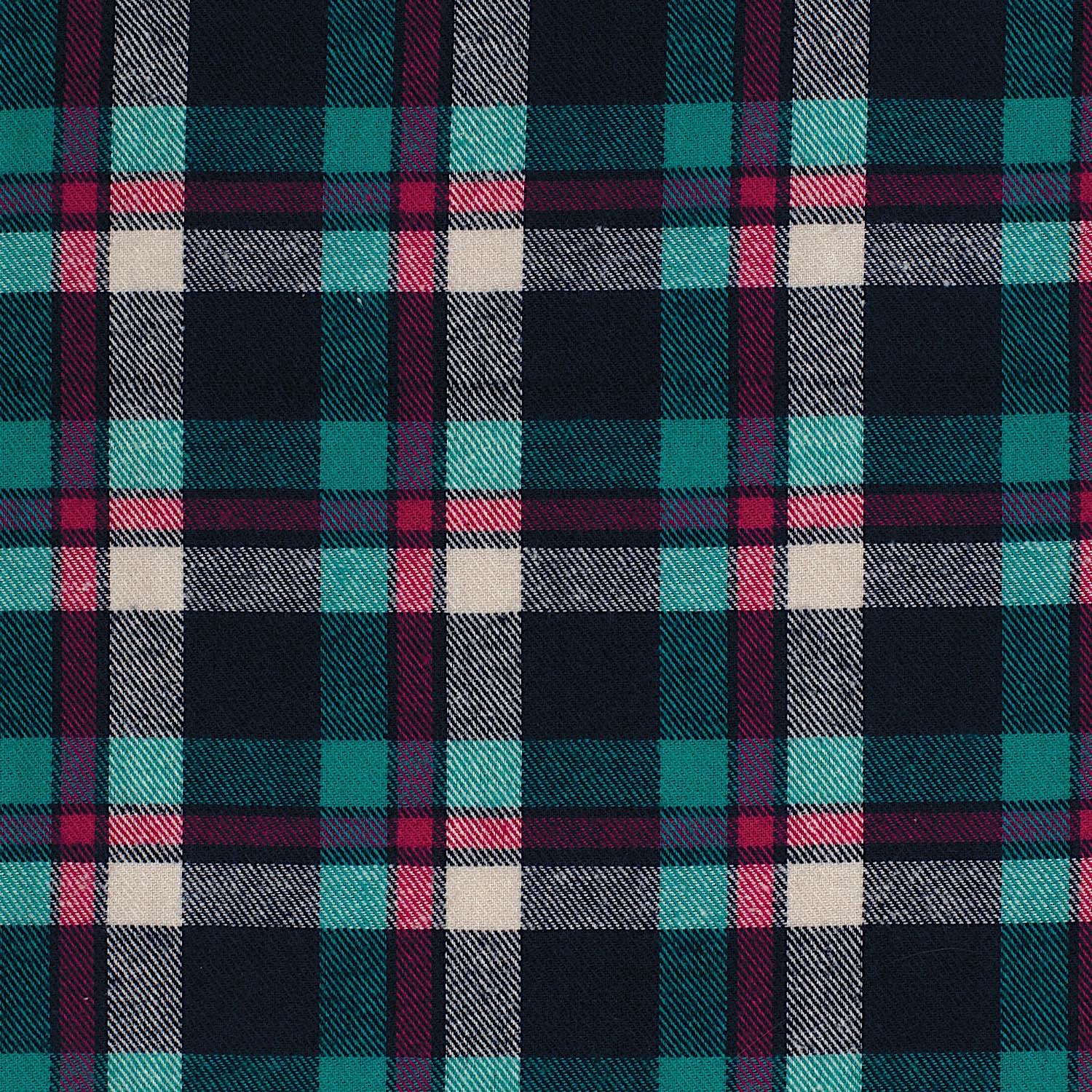 Just Country Women's Brooke Flannel Shirt - Plaid Navy / Green / Tan - Image 3