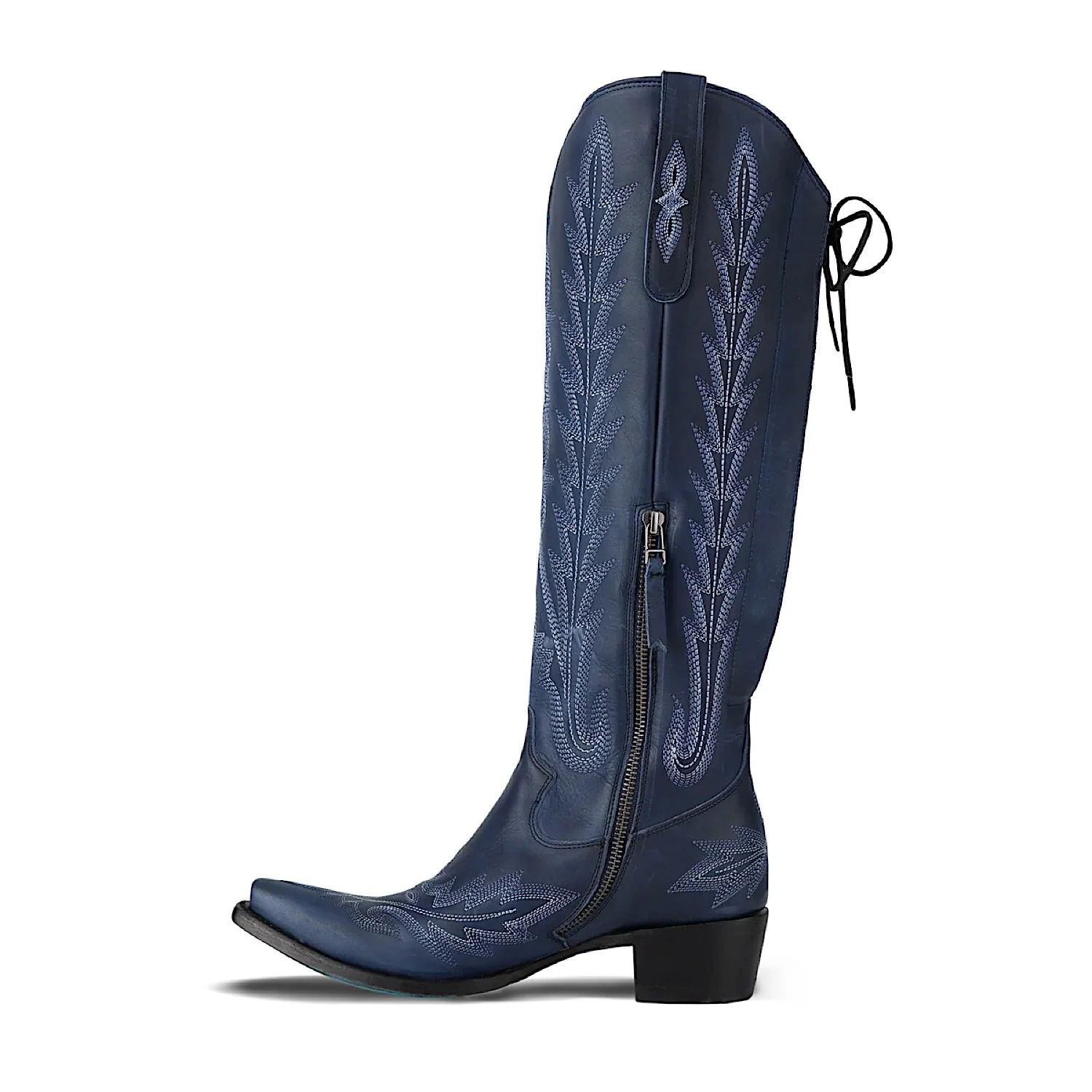 Lane Boots Lexington Knee High Corset - Midnight Navy - Image 5