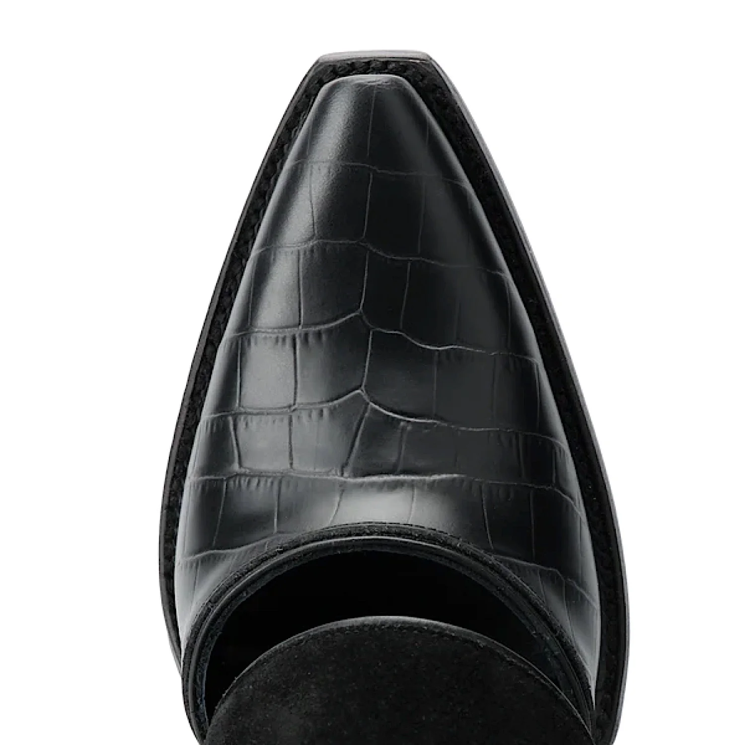 Lane Boots Plain Jane Slingback - Soft Black Suede - Image 3