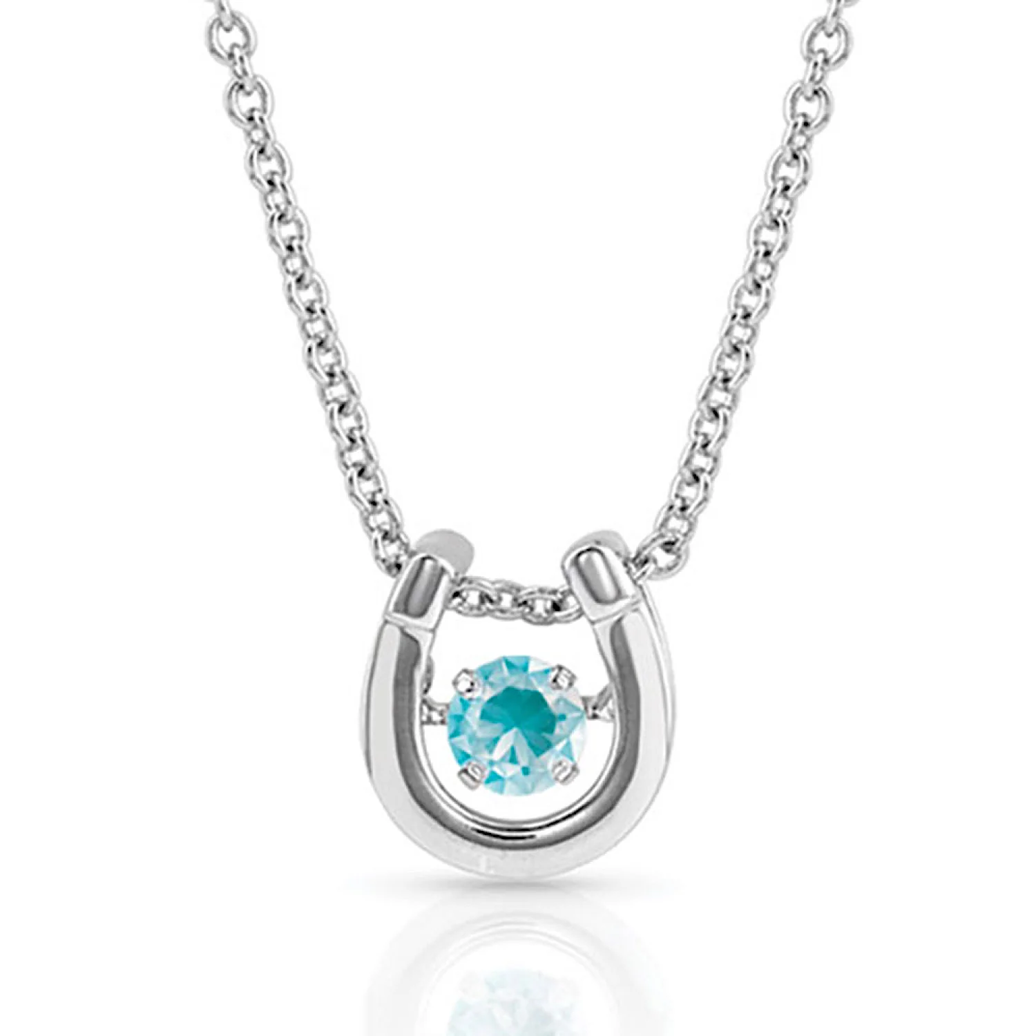 Montana Silversmiths Dancing Birthstone Horseshoe Necklace - Image 12