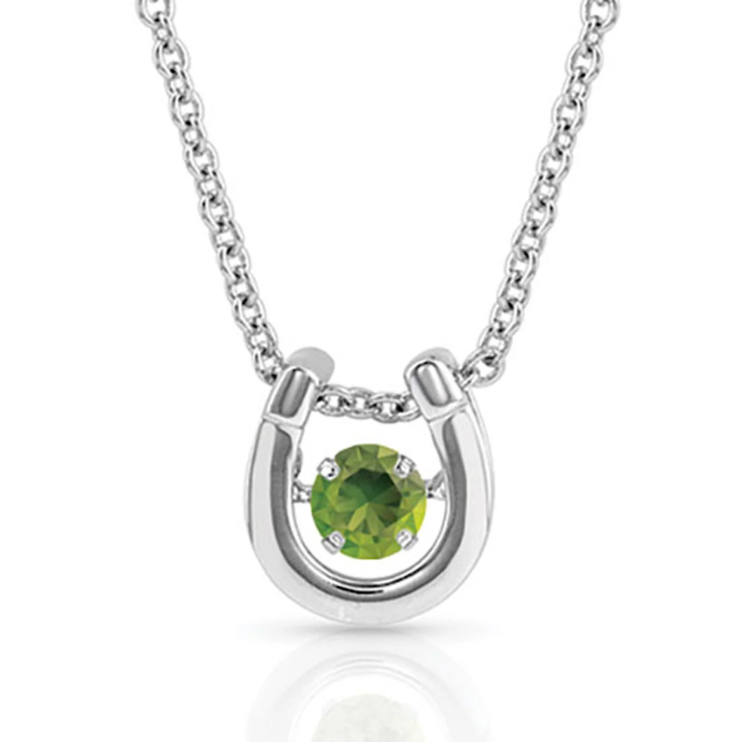 Montana Silversmiths Dancing Birthstone Horseshoe Necklace - Image 8