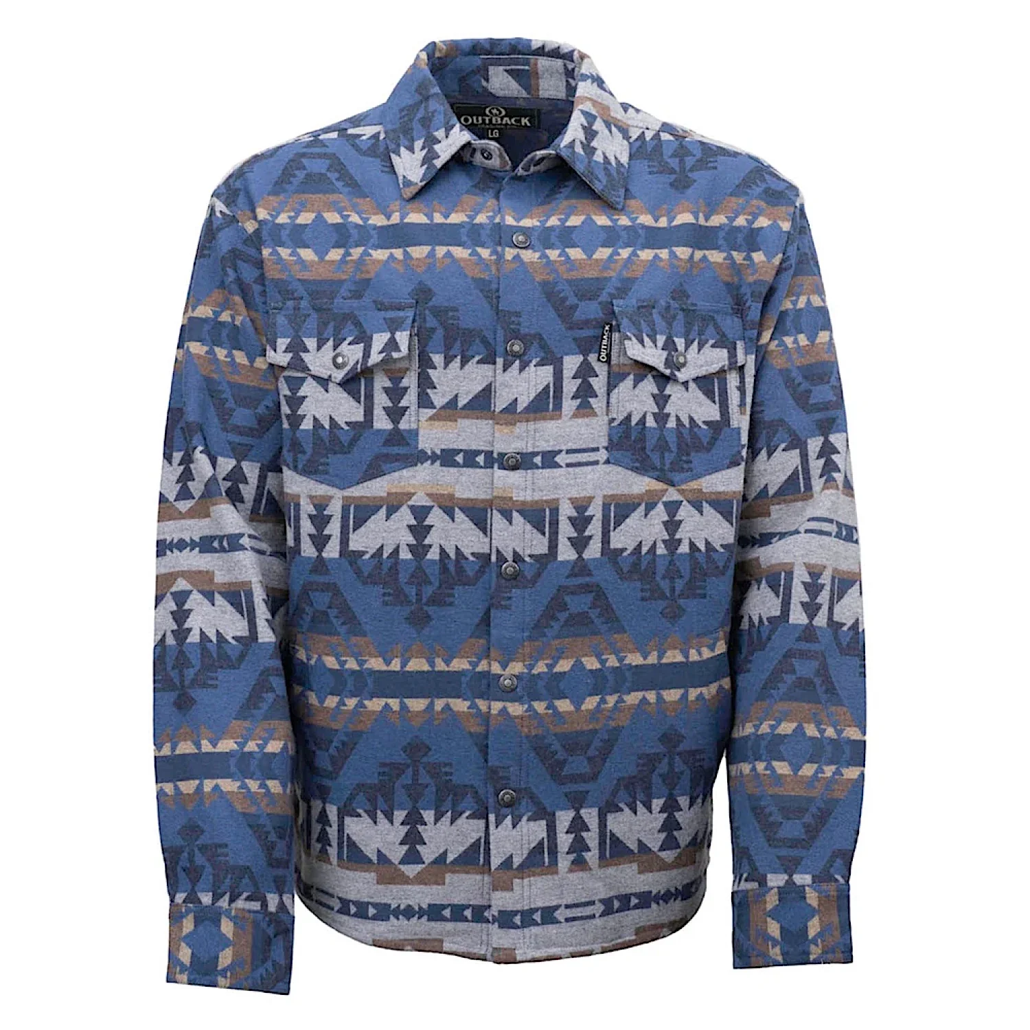 Outback Trading Men's Benson Shirt Jacket - Blue