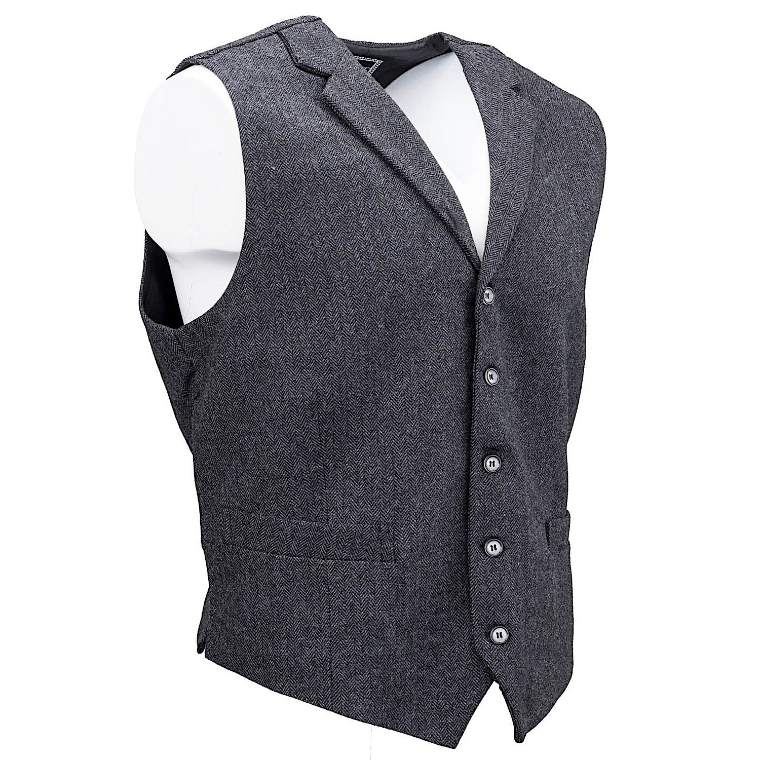Outback Trading Men's Jessie Vest - Charcoal - Image 4