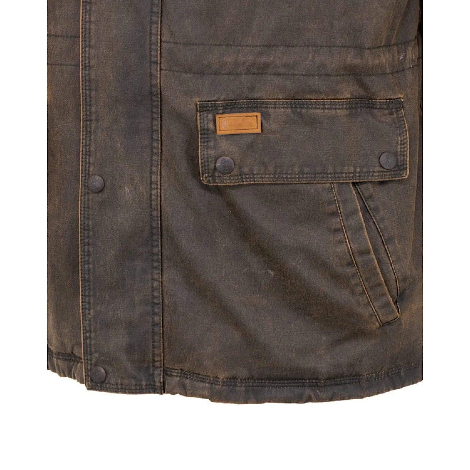 Outback Trading Mens Ranchers Jacket Brown - Image 4
