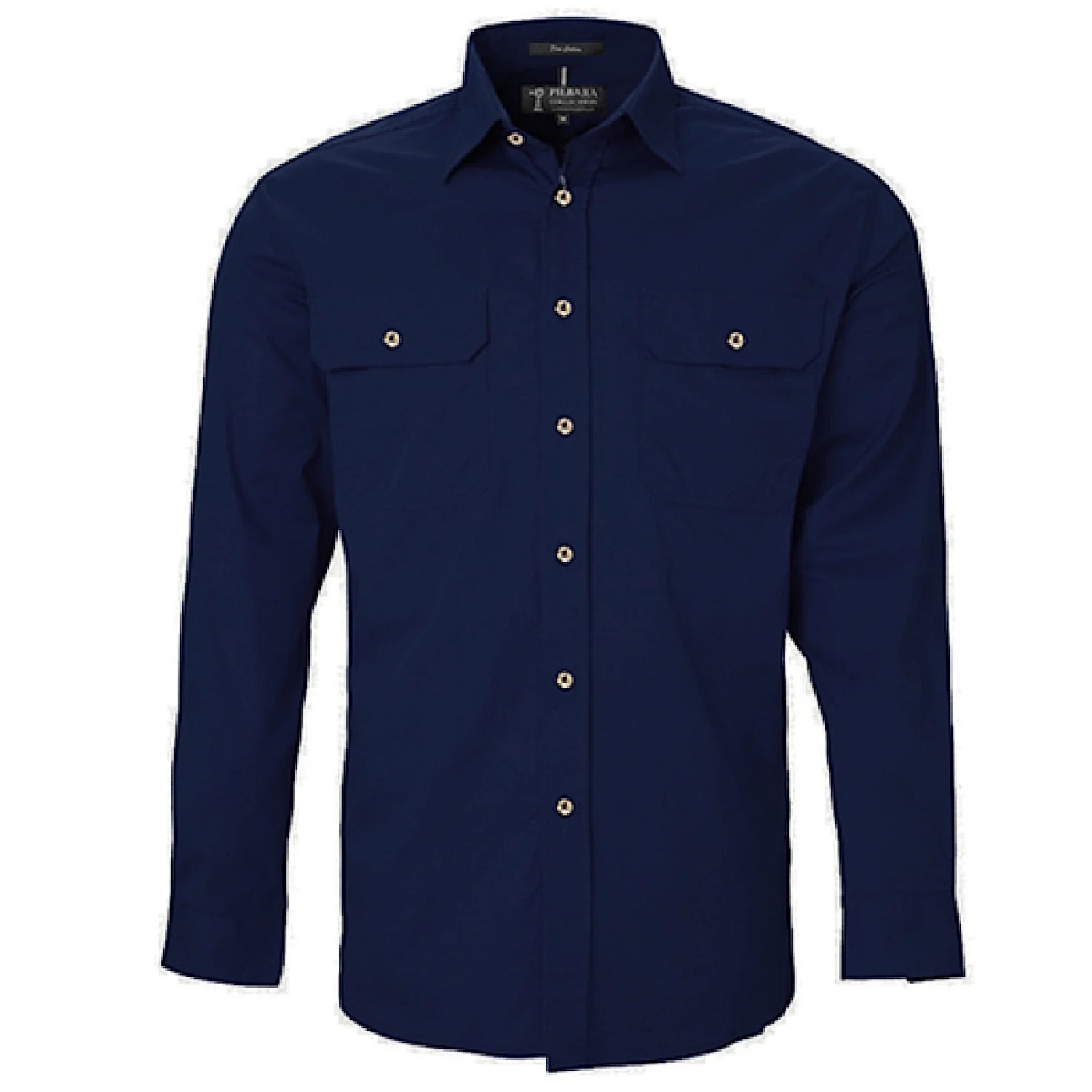 Pilbara Kid's Closed Front Shirt - French Navy