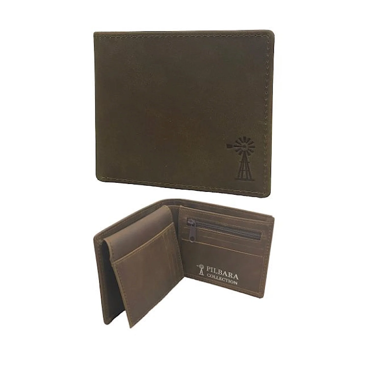 Pilbara Leather Wallet - Brown