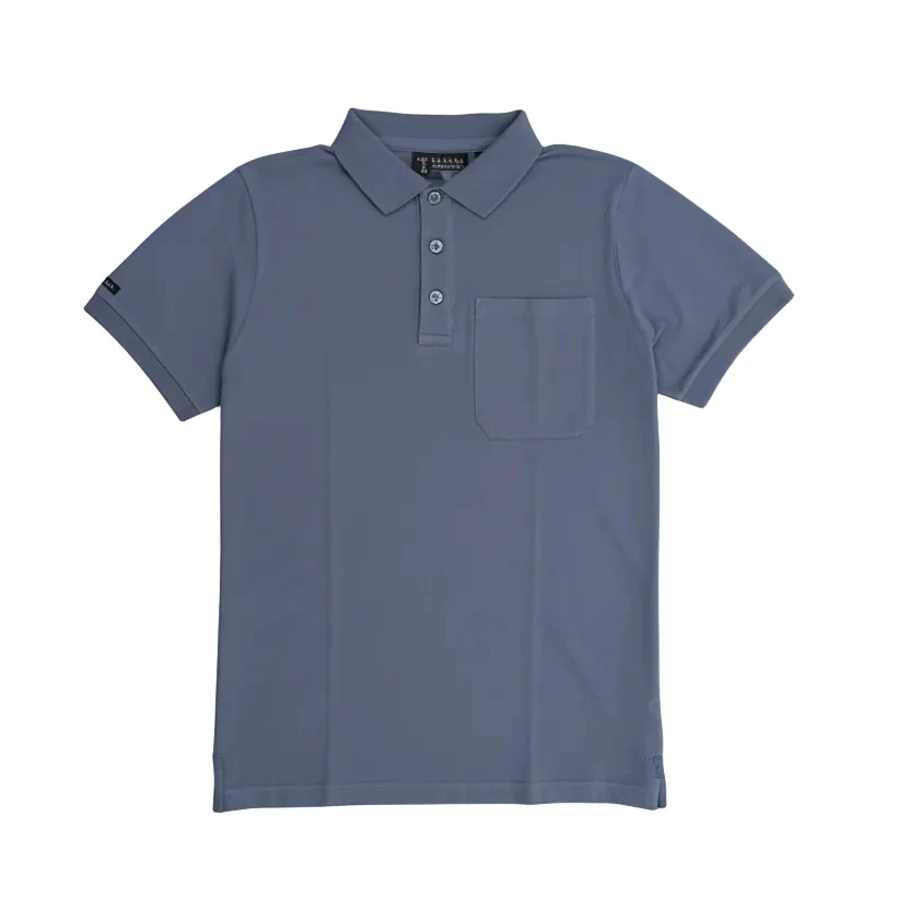 Pilbara Men's Classic Pocket Polo - Bluesteel