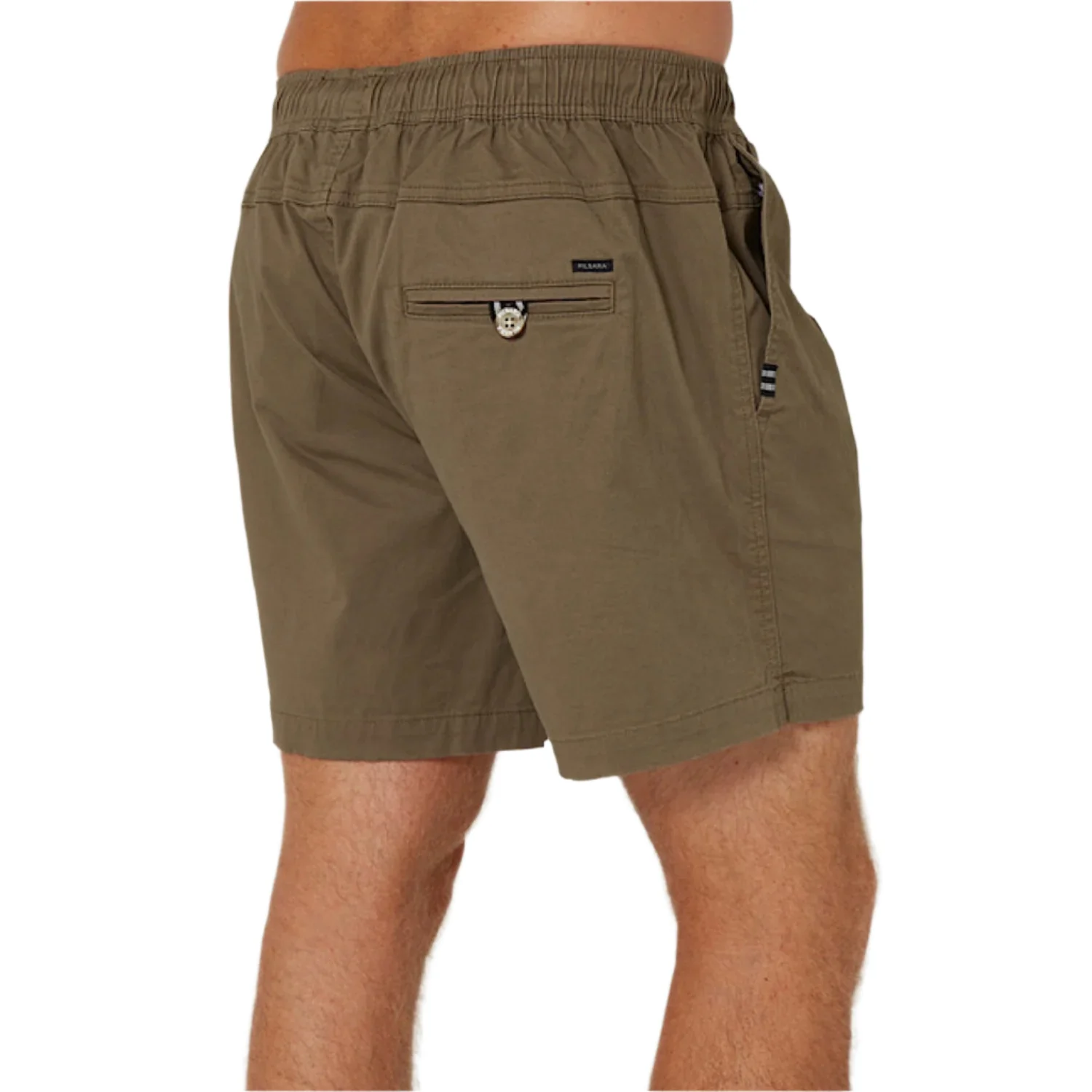 Pilbara Men's Cotton Stretch Walk Short - Pebble - Image 3
