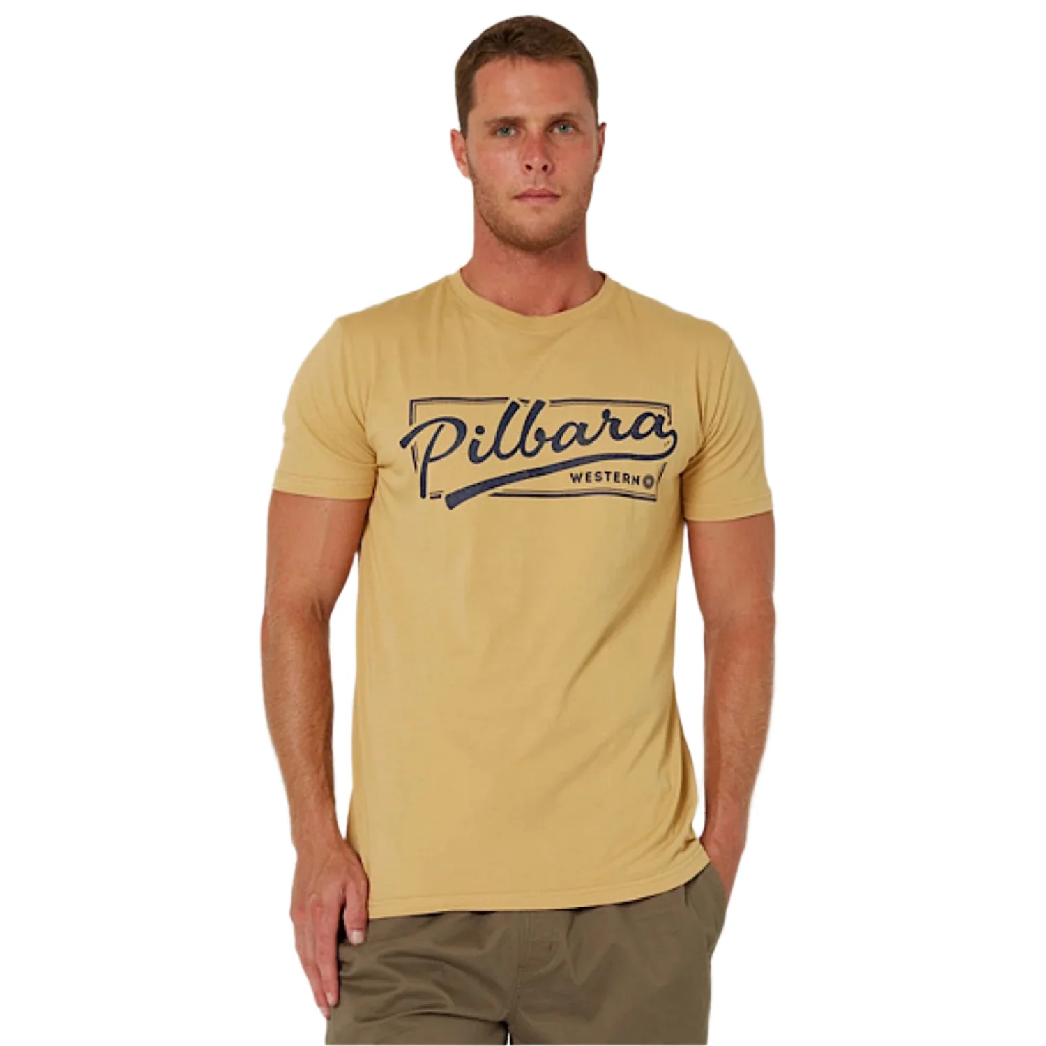 Pilbara Men's Game Day T-Shirt - Golden Rough