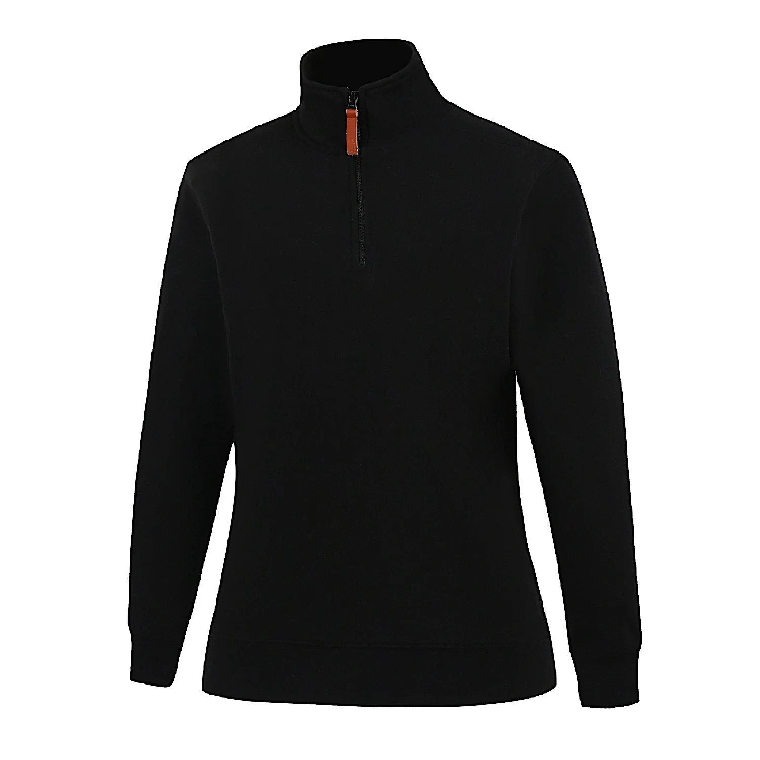 Pilbara Women's Classic Zipper Fleece Pullover - Black