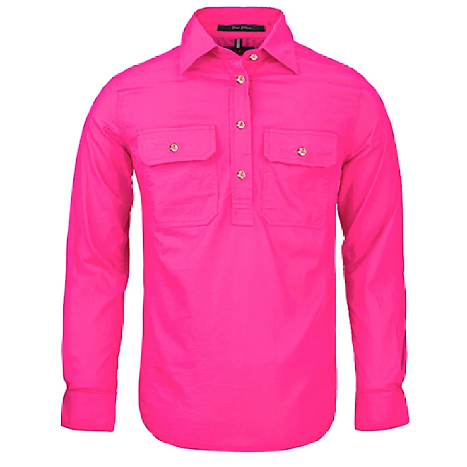 Pilbara Women's Closed Front Shirt - Fuschia