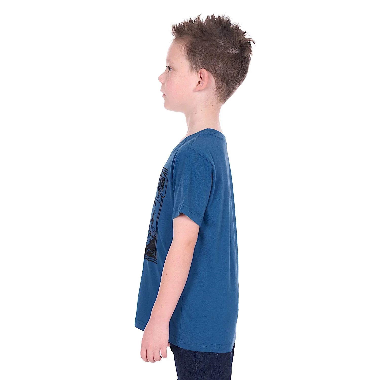 Pure Western Boy's Rodeo T-Shirt - Denim - Image 3