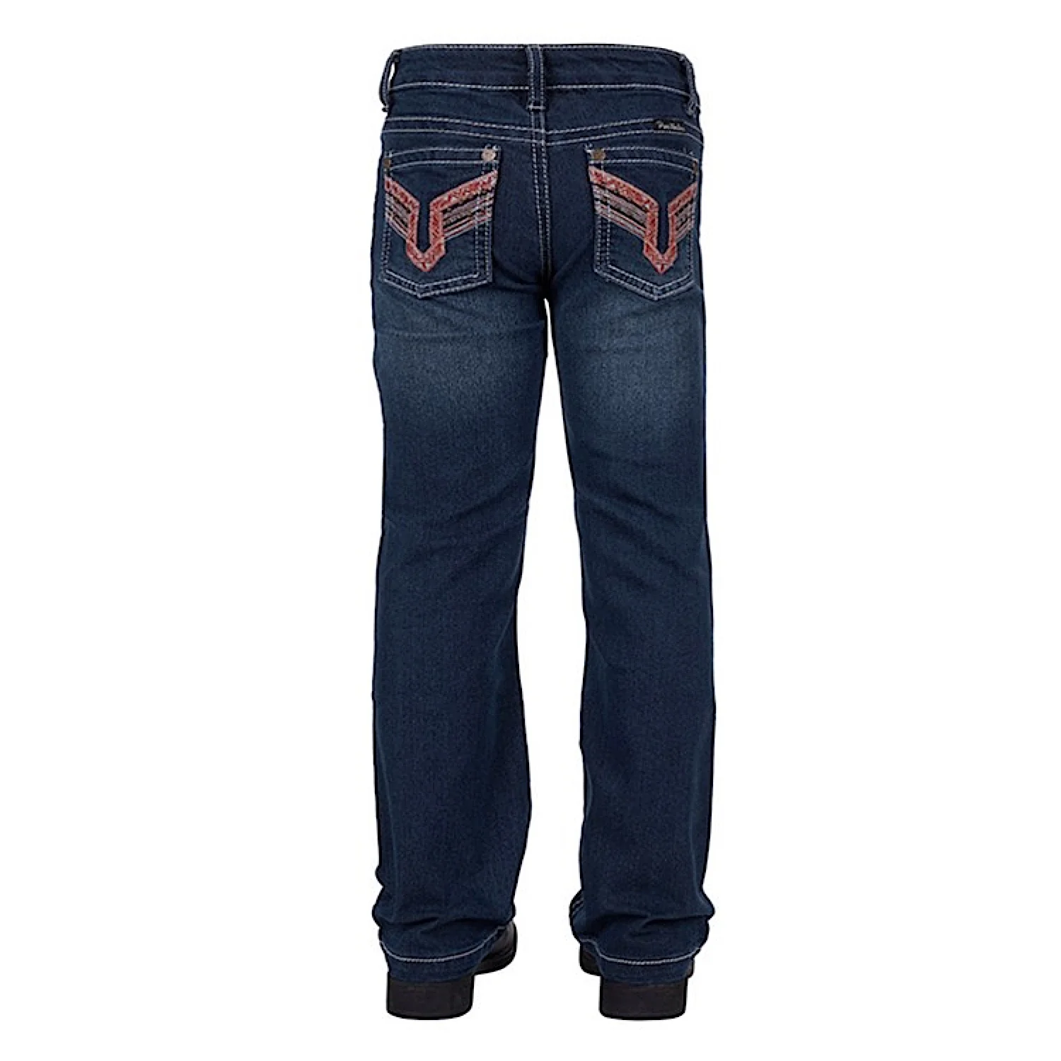 Pure Western Girl's Aztec Bootcut Jean - Darkest Night - Image 2