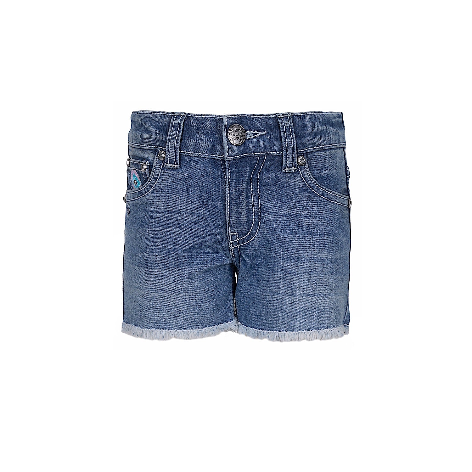 Pure Western Girl's Bailey Short - Retro Blue - Image 3