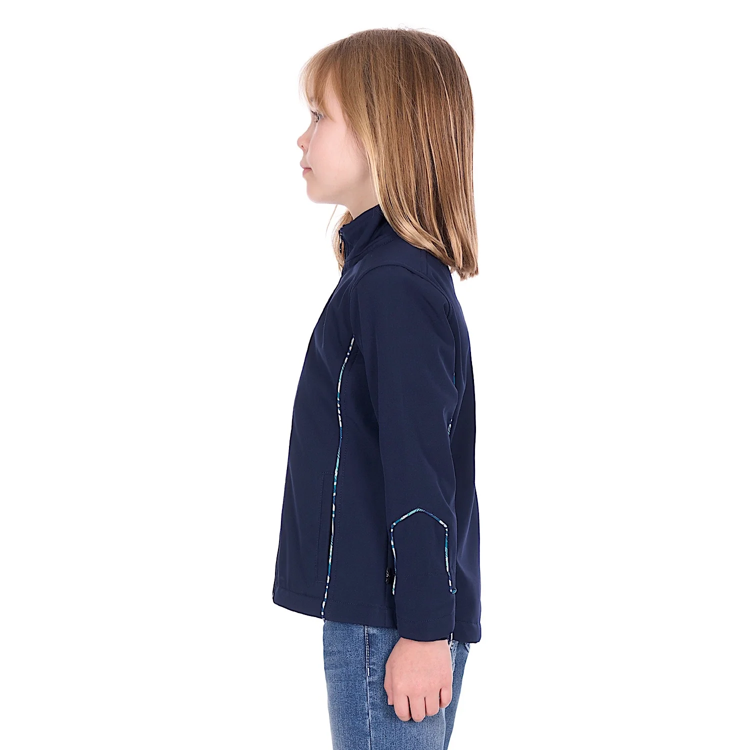 Pure Western Girl's Corine Softshell Jacket - Navy - Image 2