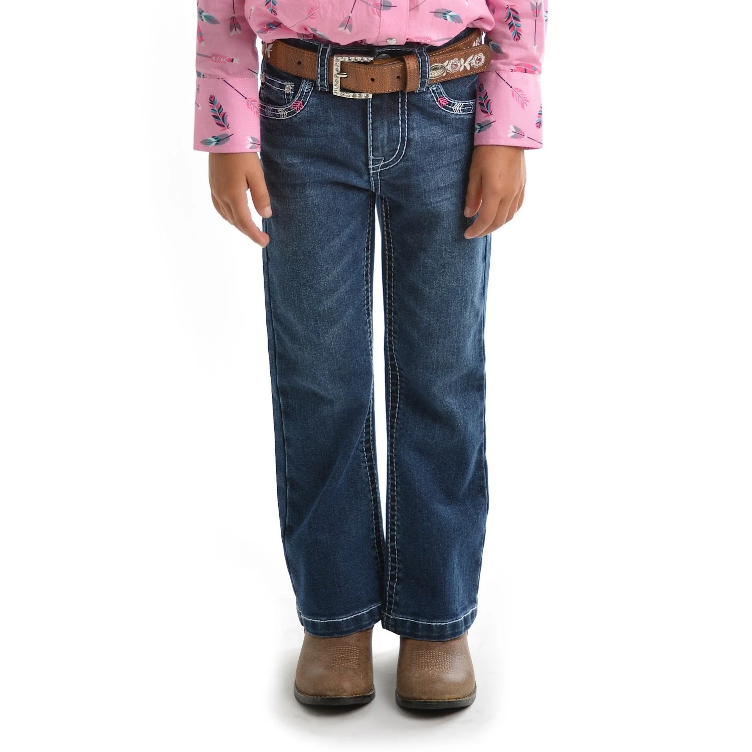 Pure Western Girl's Holly Boot Cut Jean - Twilight - Image 3