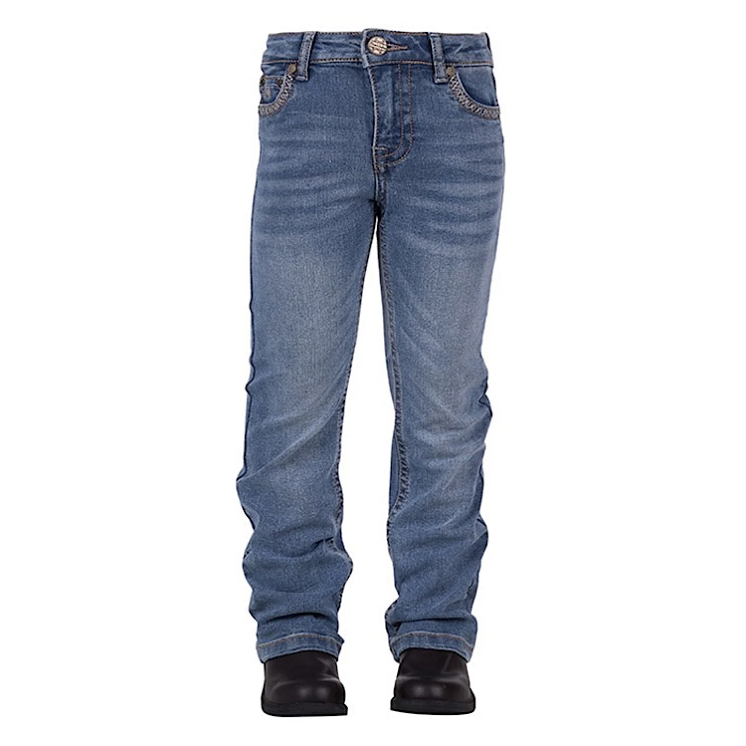 Pure Western Girl's Sunny Boot Cut Jean - Faded Blue - Image 3