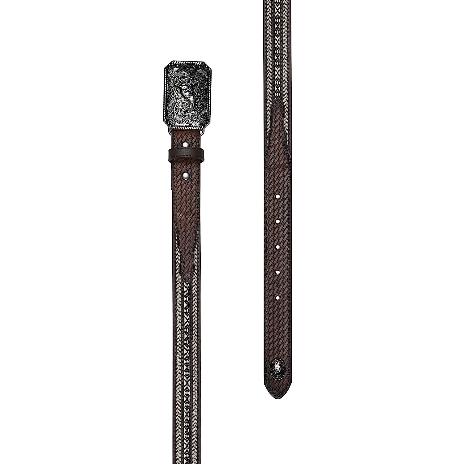 Pure Western Kid's Reid Belt - Dark Tan - Image 2