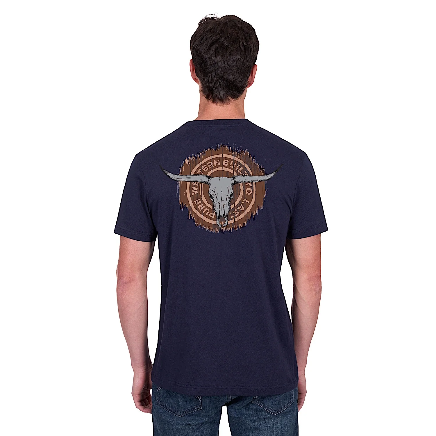 Pure Western Men's Samuel Tee - Navy - Image 4