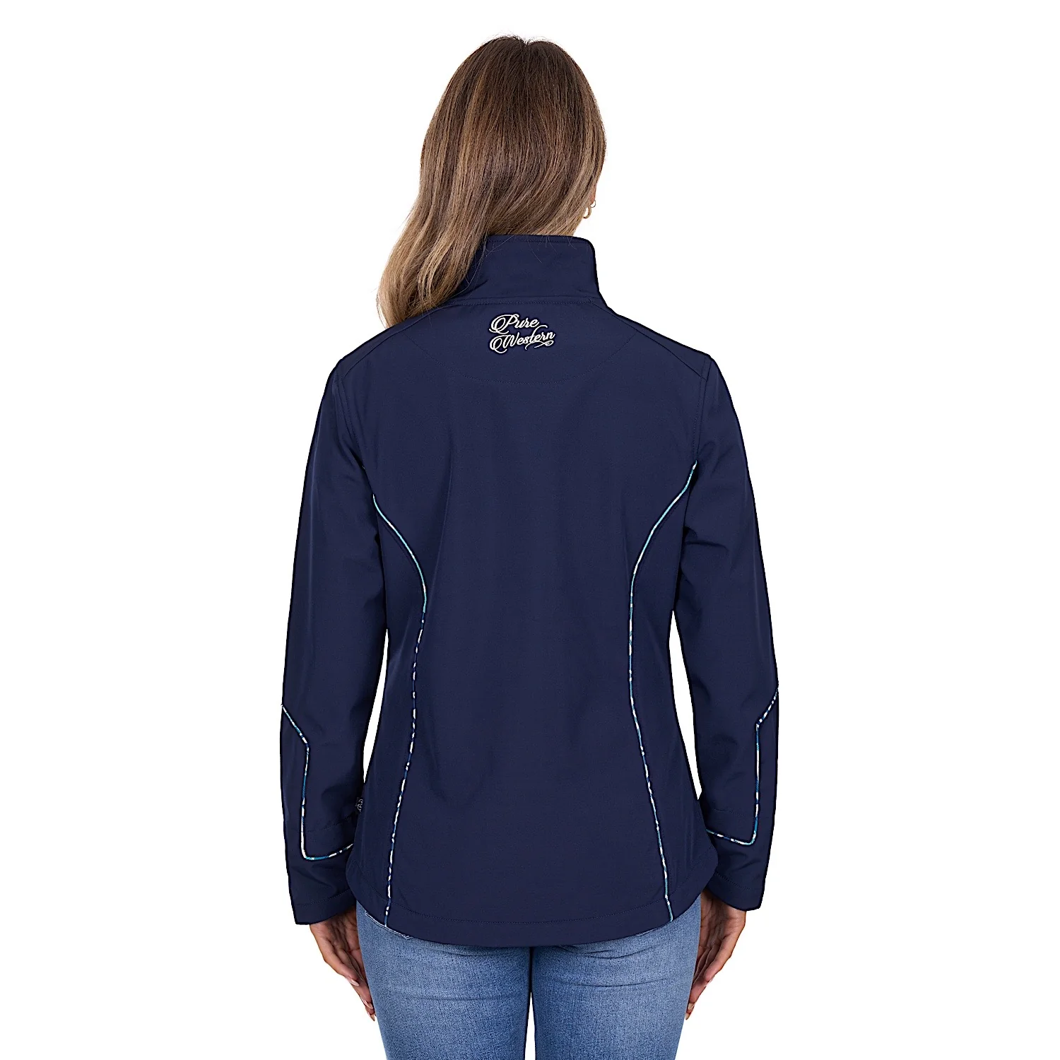 Pure Western Women's Corine Softshell Jacket - Navy - Image 5